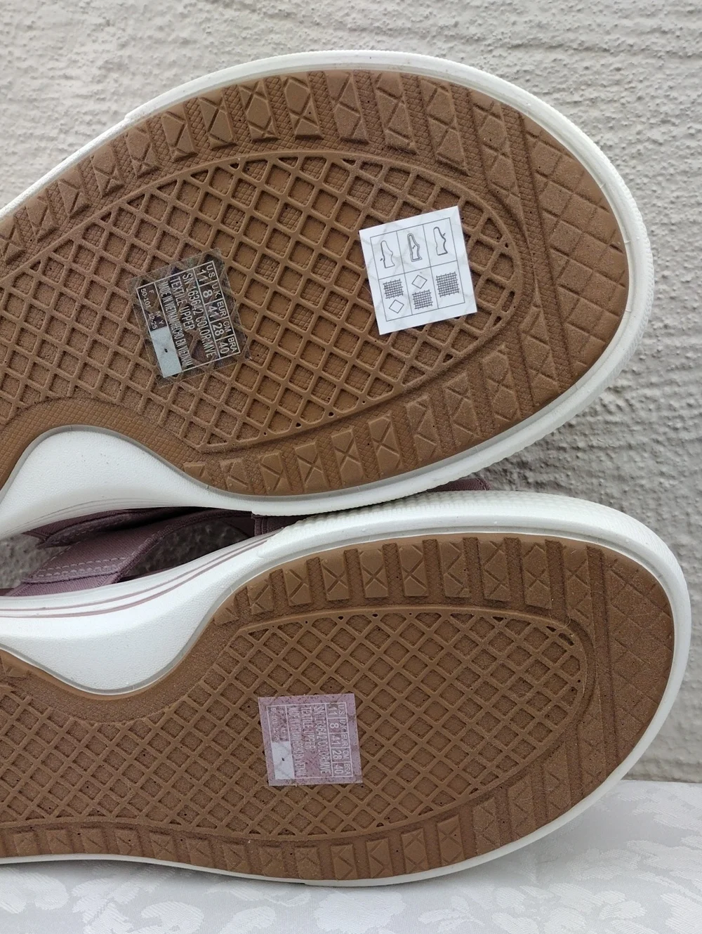 Skechers Arch Fit Daylily Mauve Canvas Crossband Open Toe Mid Sole Arcade Sandal